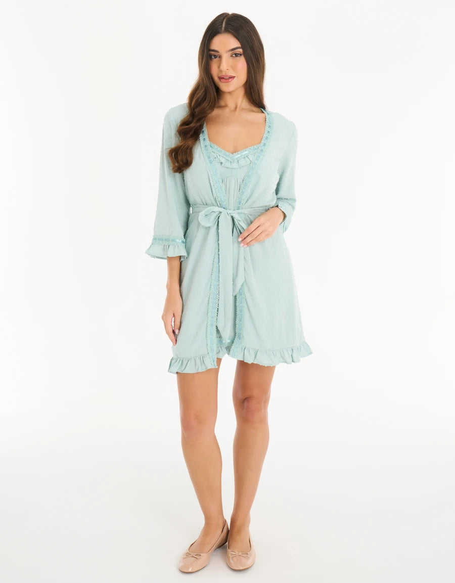 Short Dobby Robe