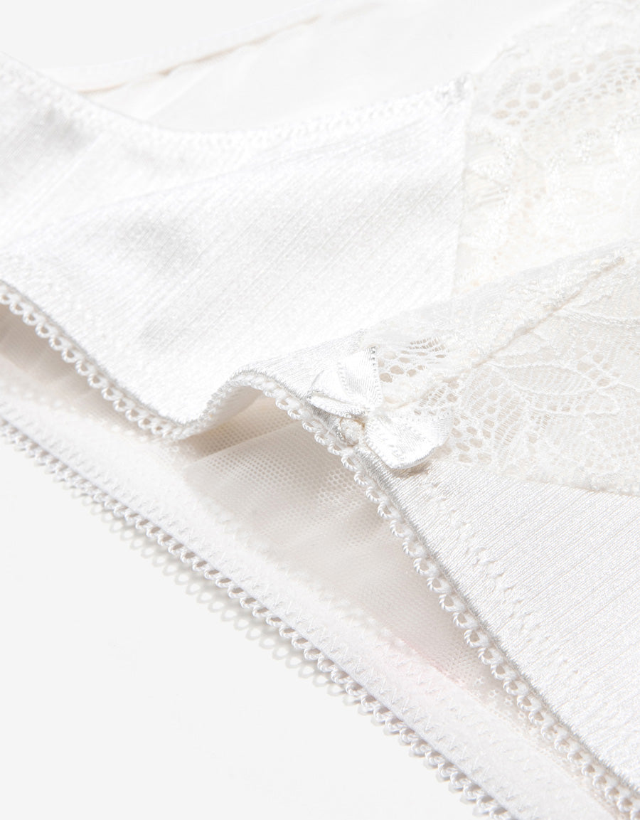 Lace Bikini Panty in White