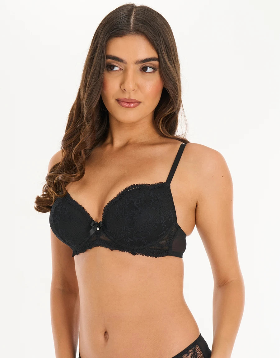 Lace Push-Up Plunge Bra