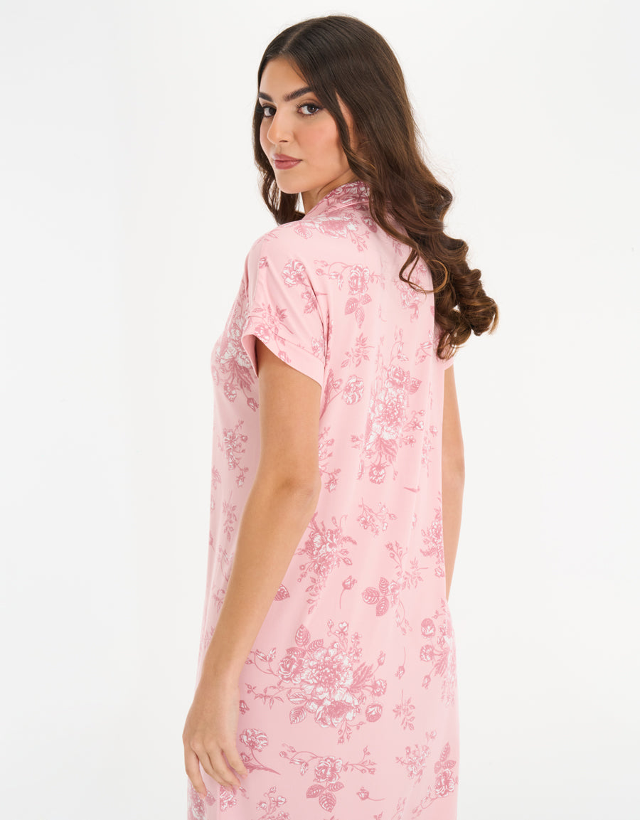 2-Pack Long Nightdresses in Red