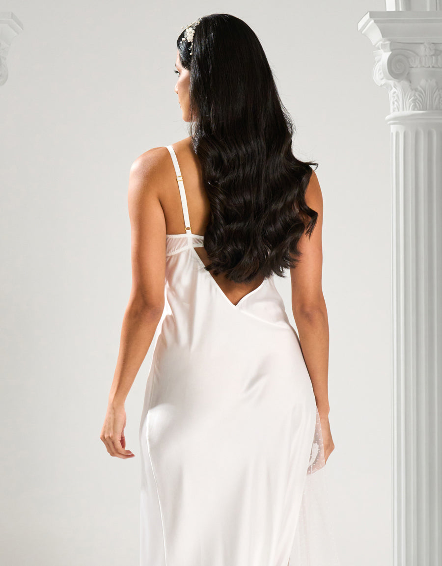 Satin Bridal Long Dress