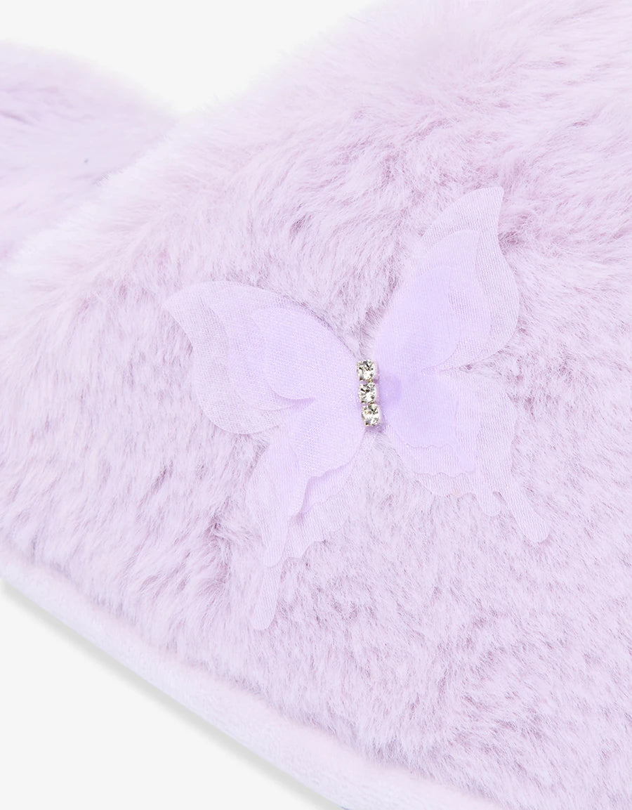 Closed-Toe Fur Slipper