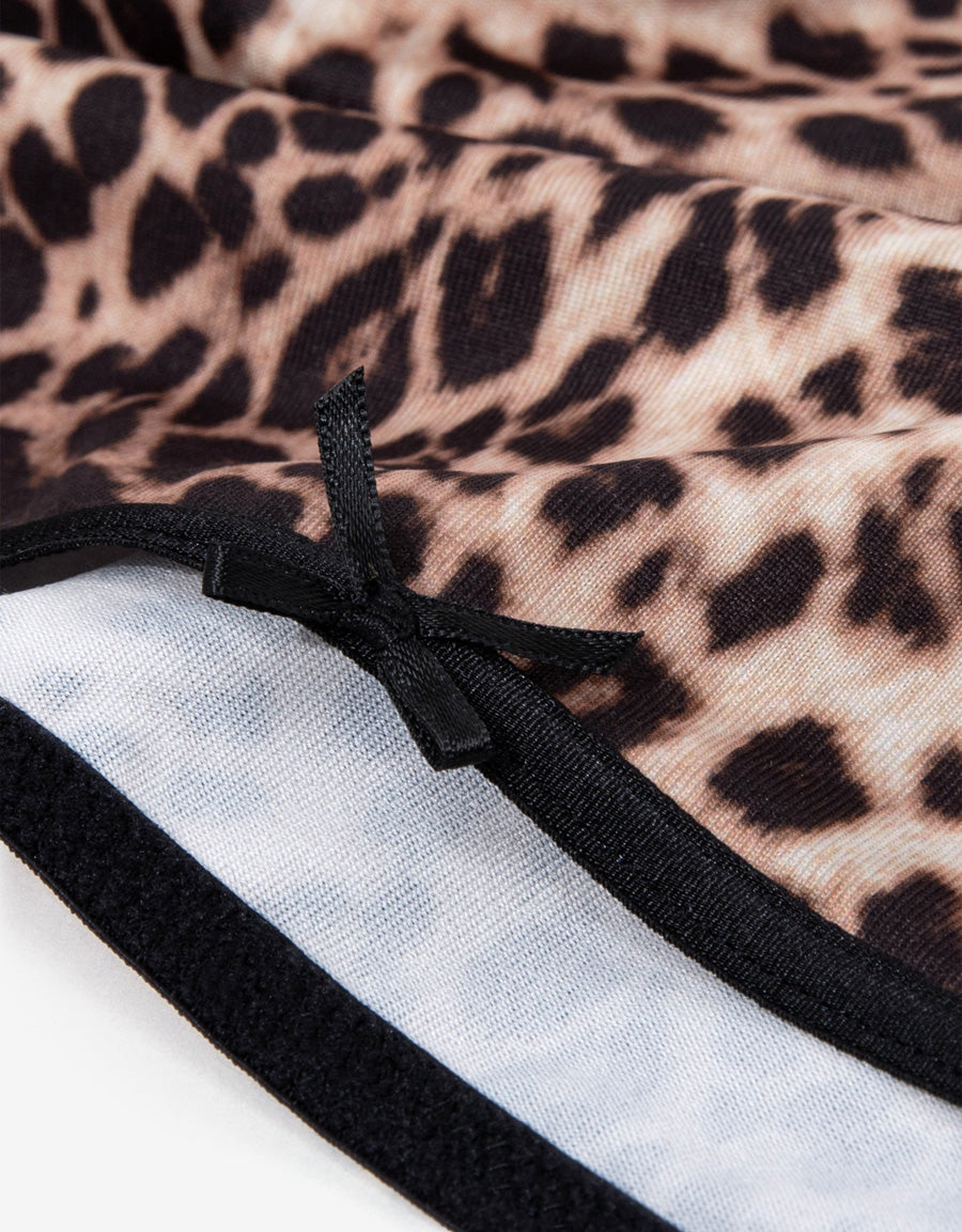 Leopard Print Microfiber Bikini Panty