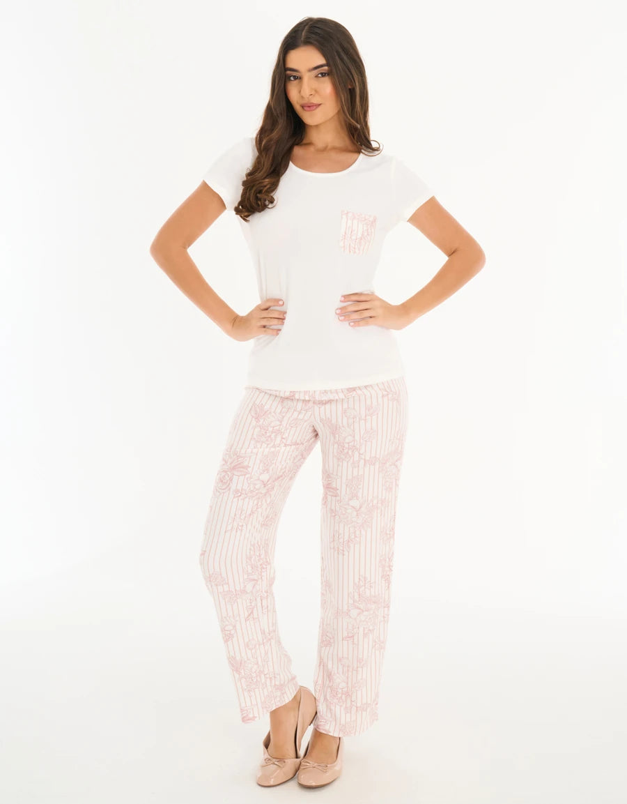 Floral Print Pajama Set