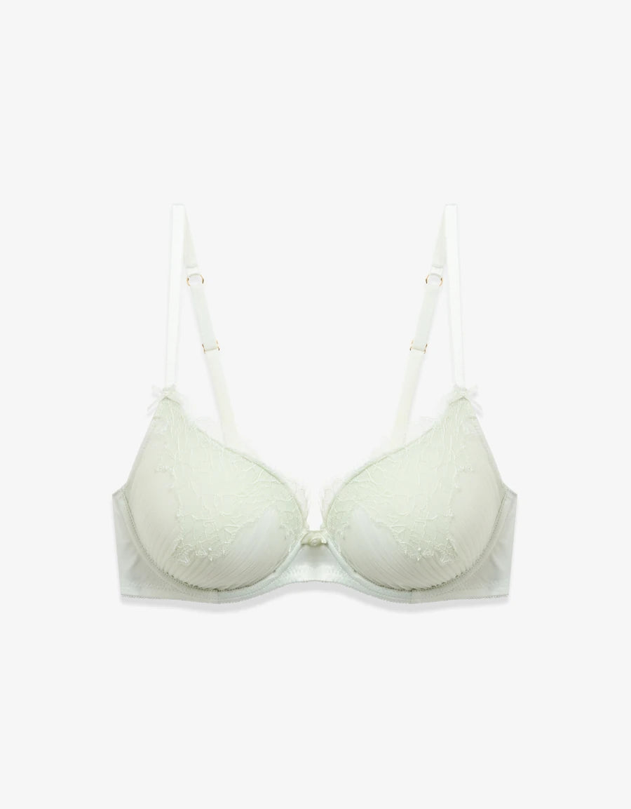 Lace Bridal Plunge Bra