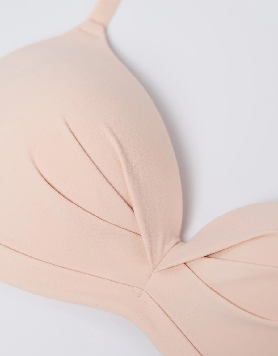 Lace-Trim Plunge Bra
