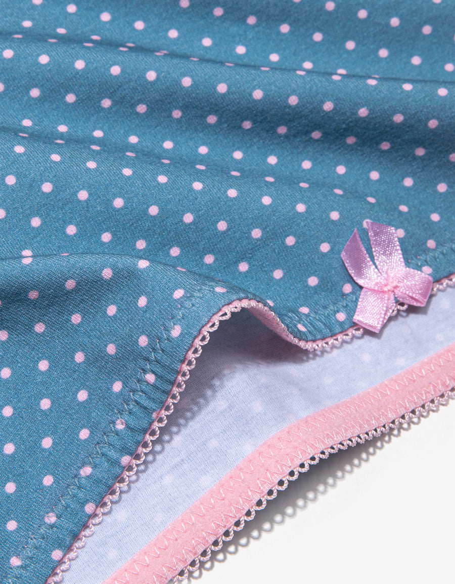Cotton Brazilian Panty in Blue