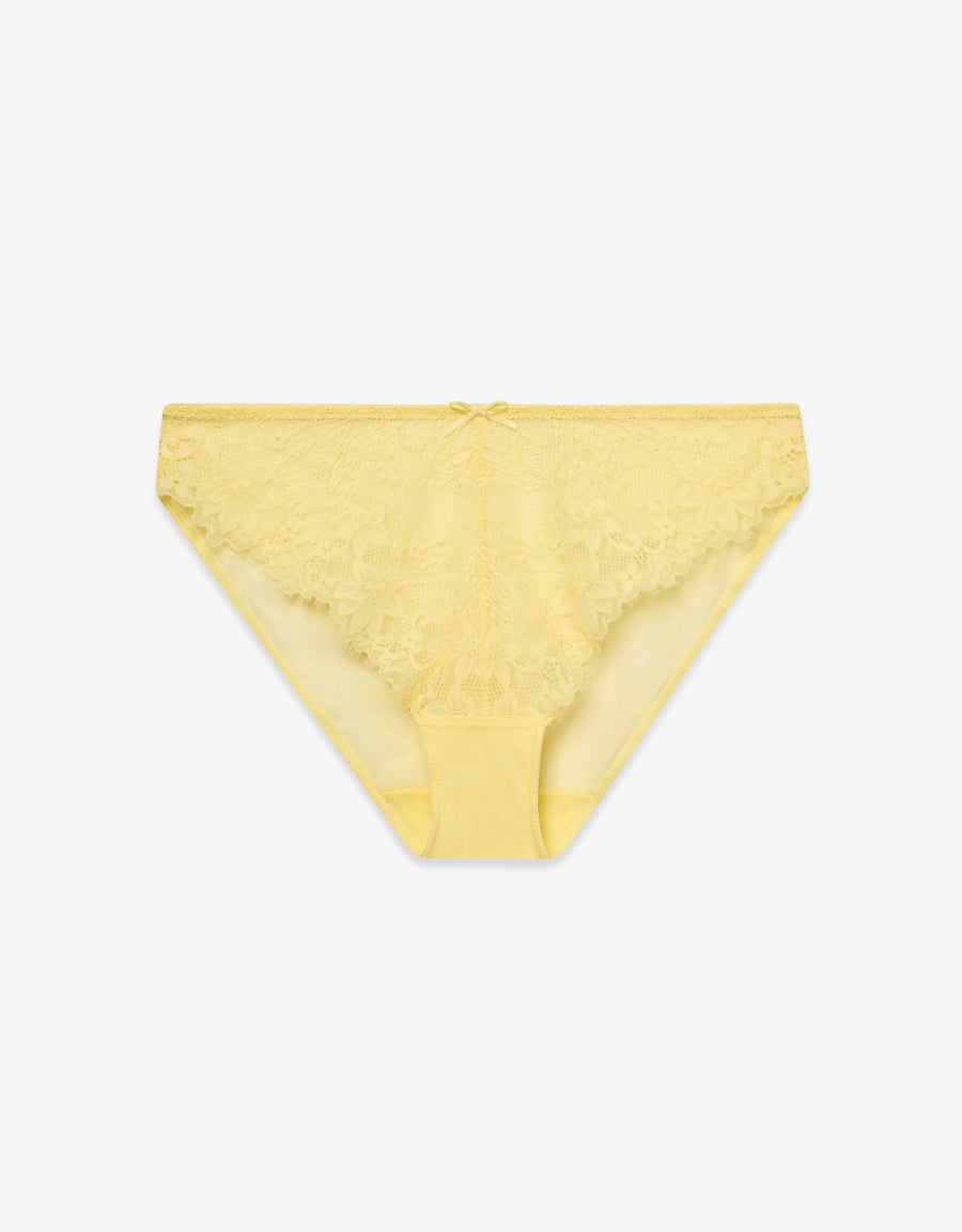 Lace Bikini Panty in Yellow