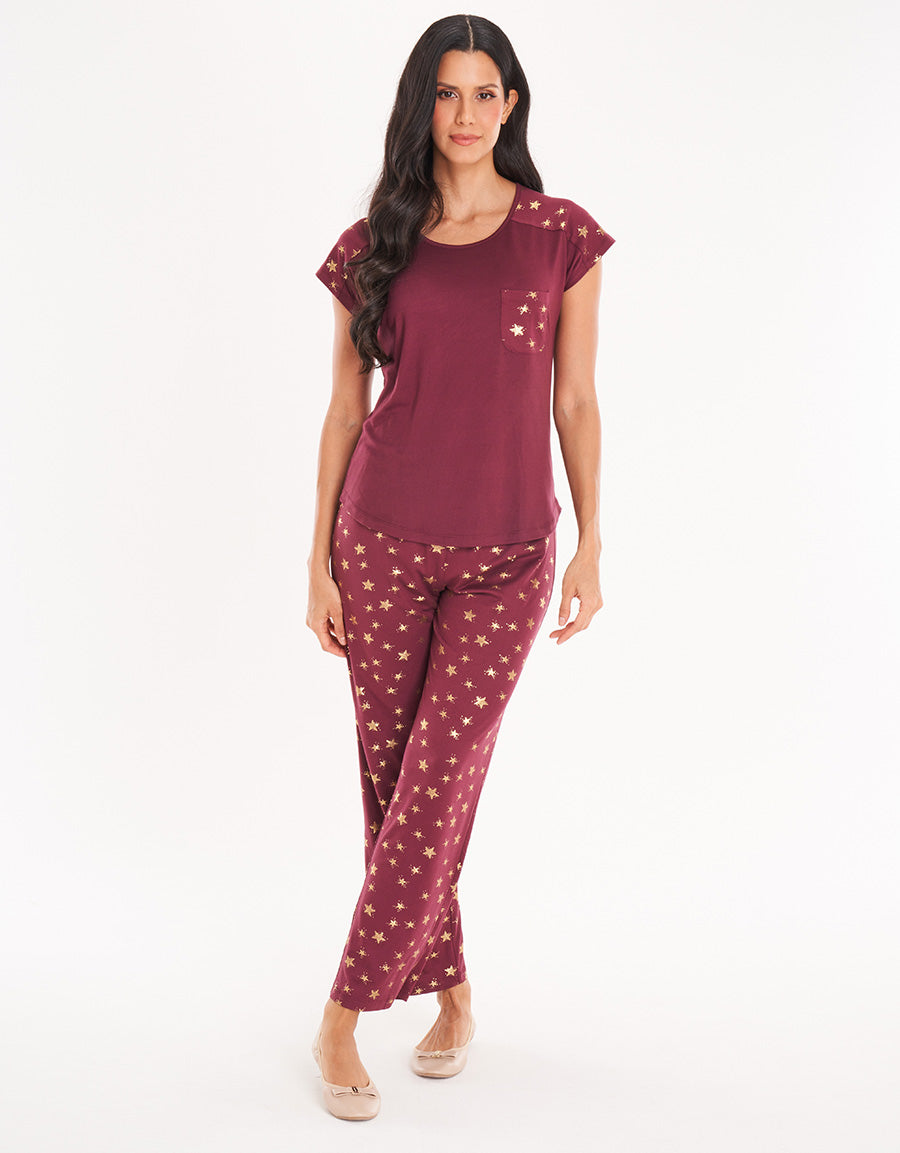 Burgundy Jogger Set