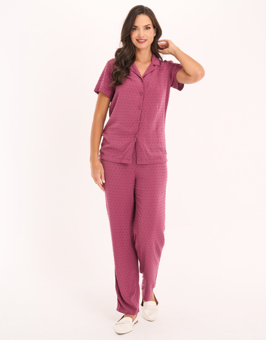 Burgundy Pajama Set