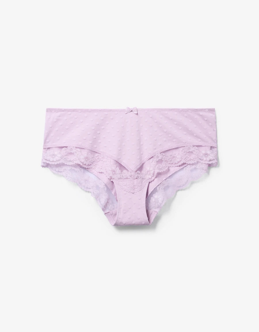 Lace-Trim Hipster Panty