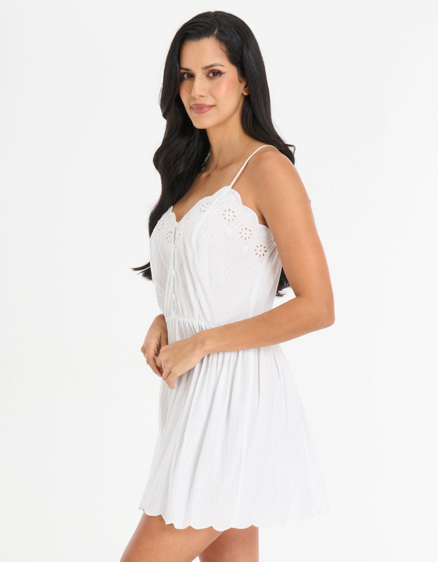 Broderie Short Dress