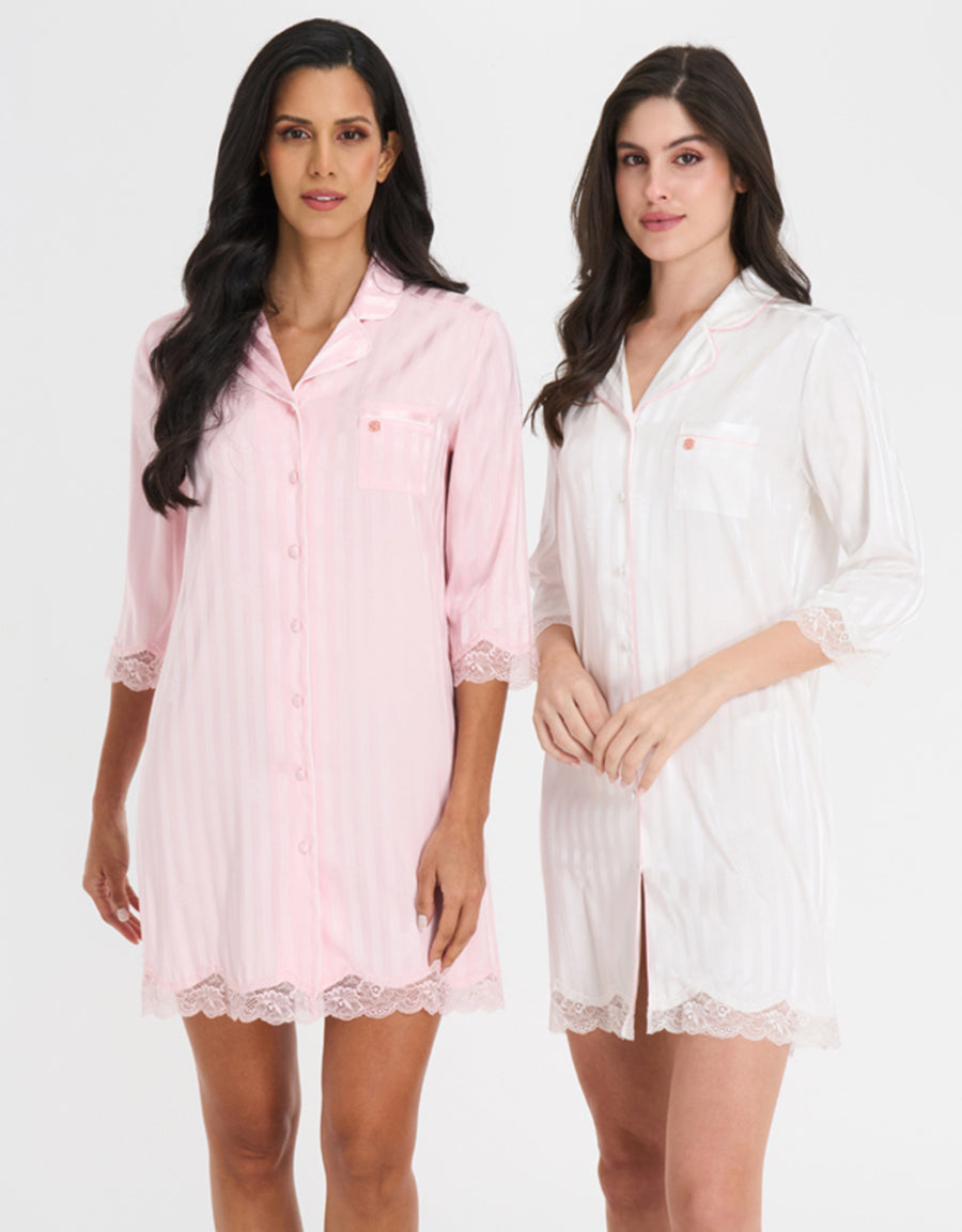 2-Pack Signature Satin Night Shirts