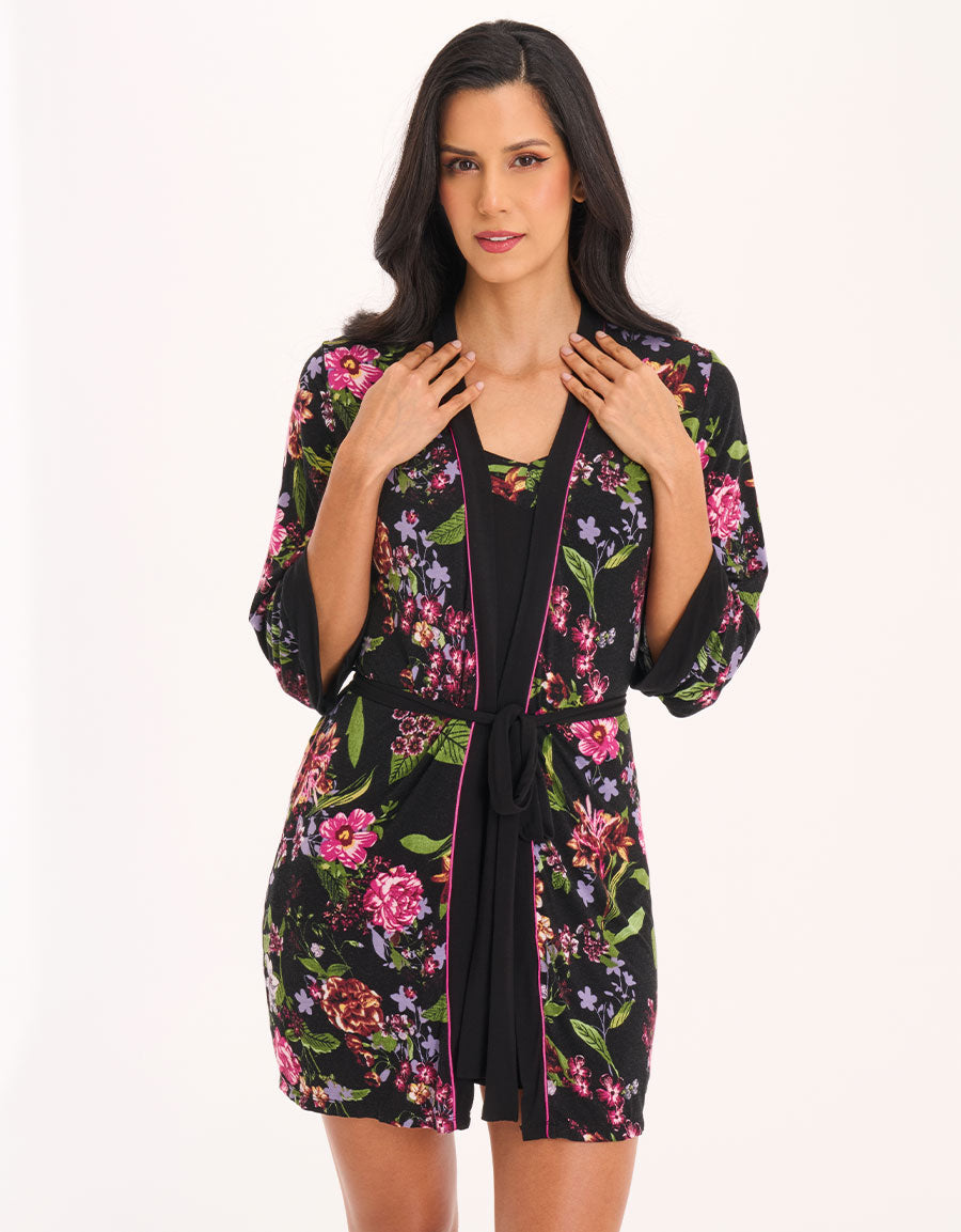 Black Short Dress Set