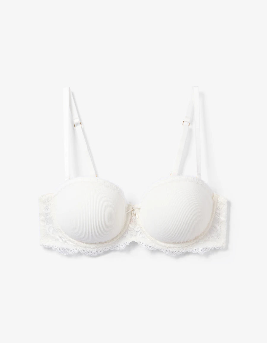Lace-Trim Bridal Multiway Bra