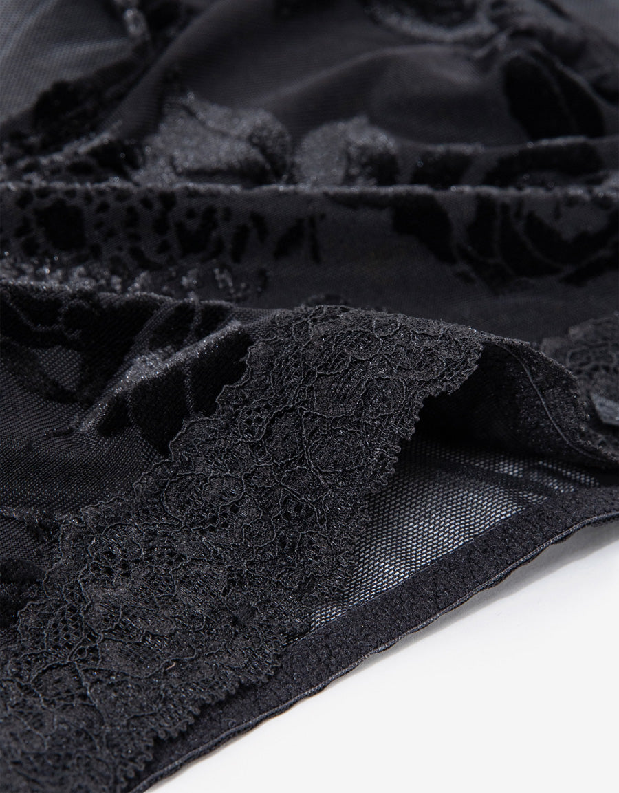 Velvet Burnout Hipster Panty