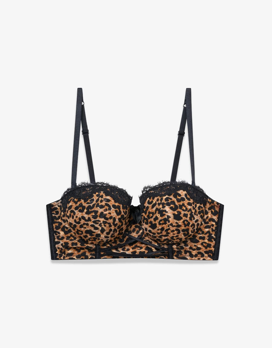 Leopard Print Push-Up Multiway Bra