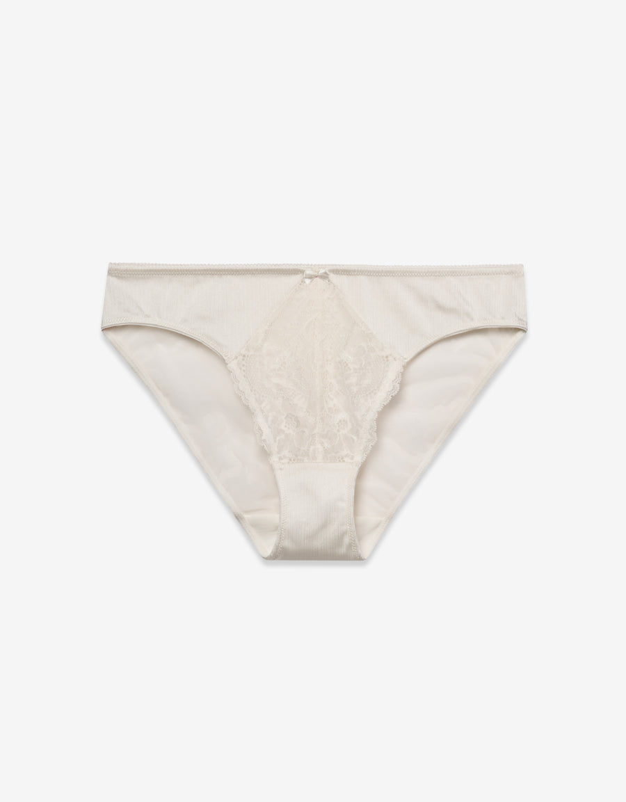 Lace Bikini Panty in White