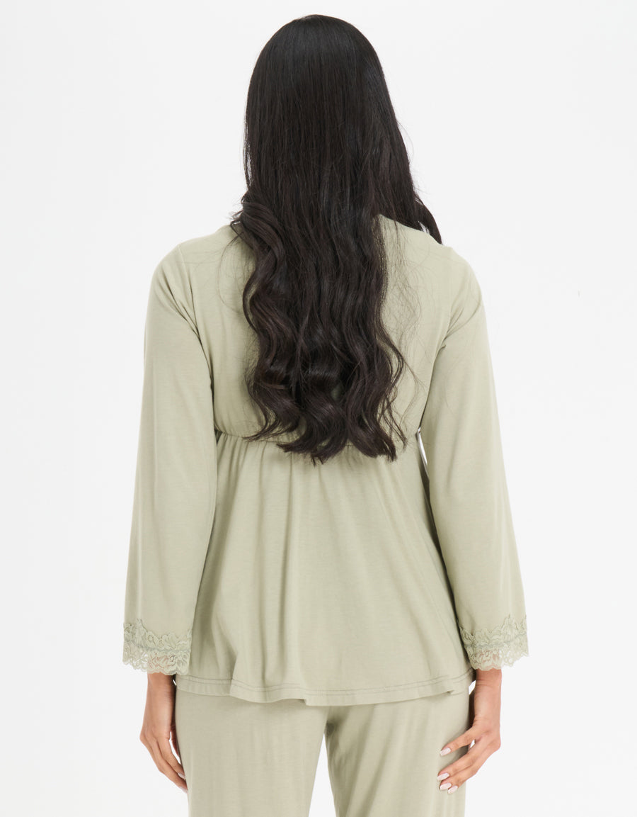 Jersey Maternity Pajama Set