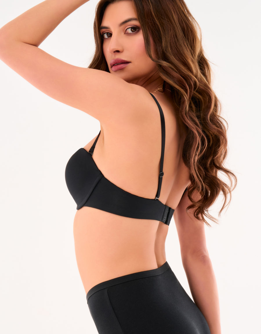 Microfiber Strapless Plunge Bra