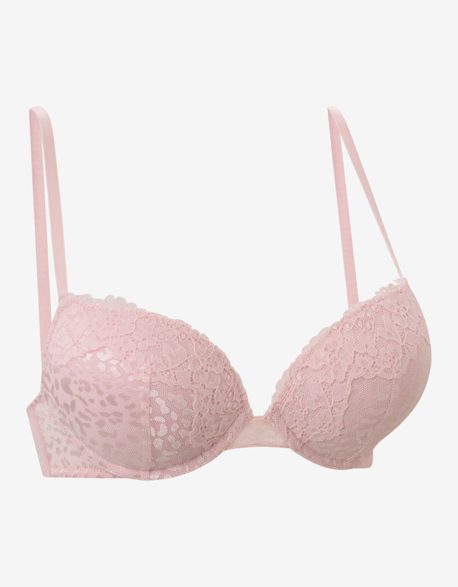 Lace And Mesh Balconette Bra
