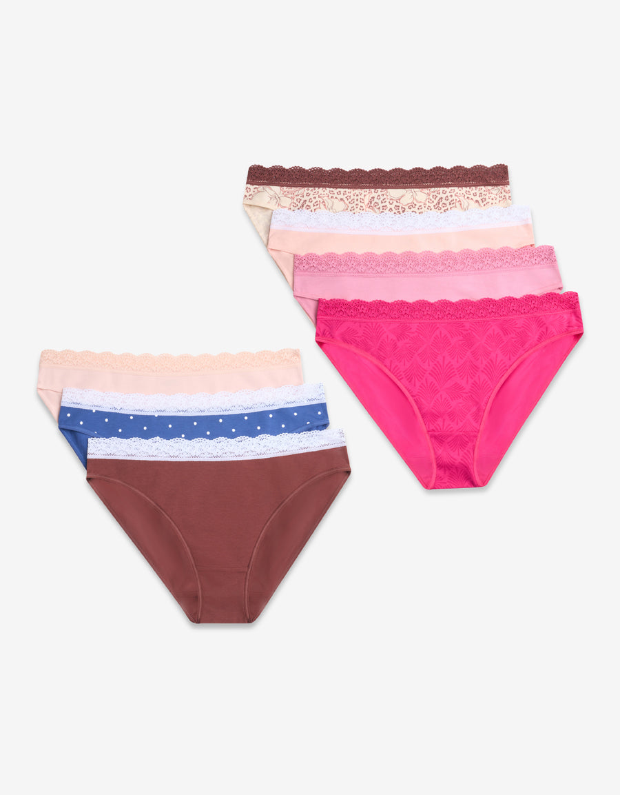 7-Pack Cotton Bikini Panty in Multicolor