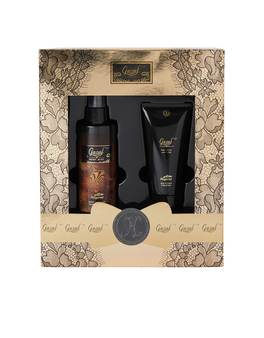 Gazal Body Mist And Lotion Gift Set