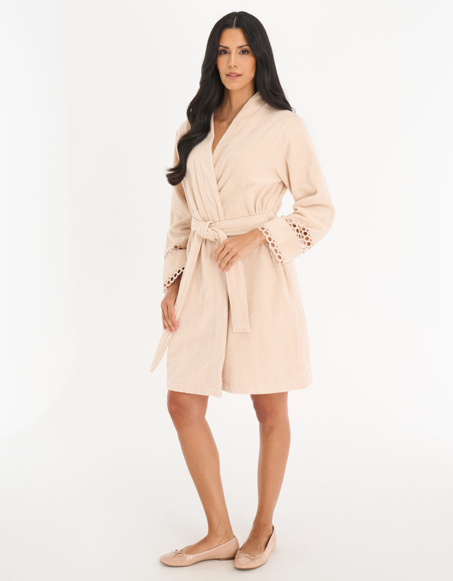 Robe Set Bathrobe in Nude