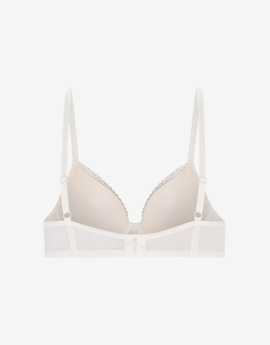 Embroidered Plunge Bra
