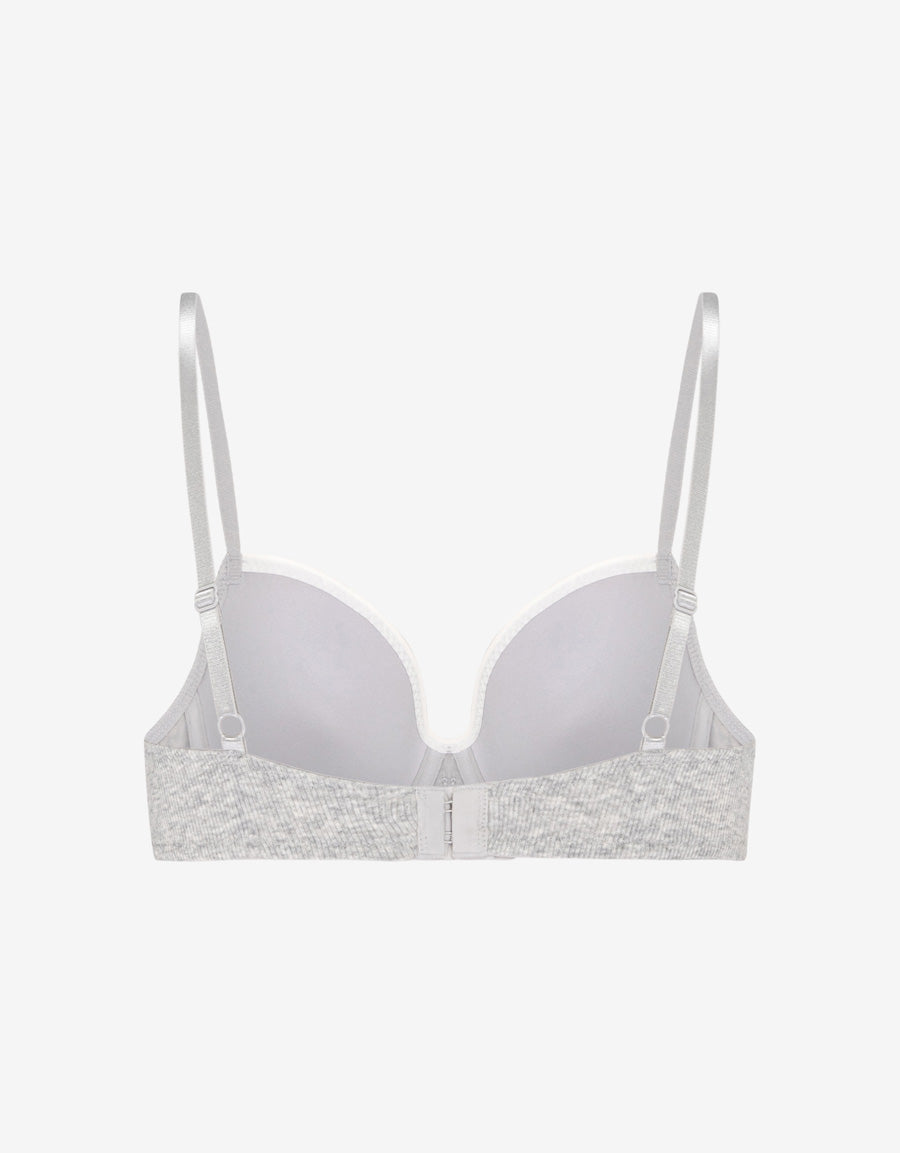 Cotton Rib Balconette Bra