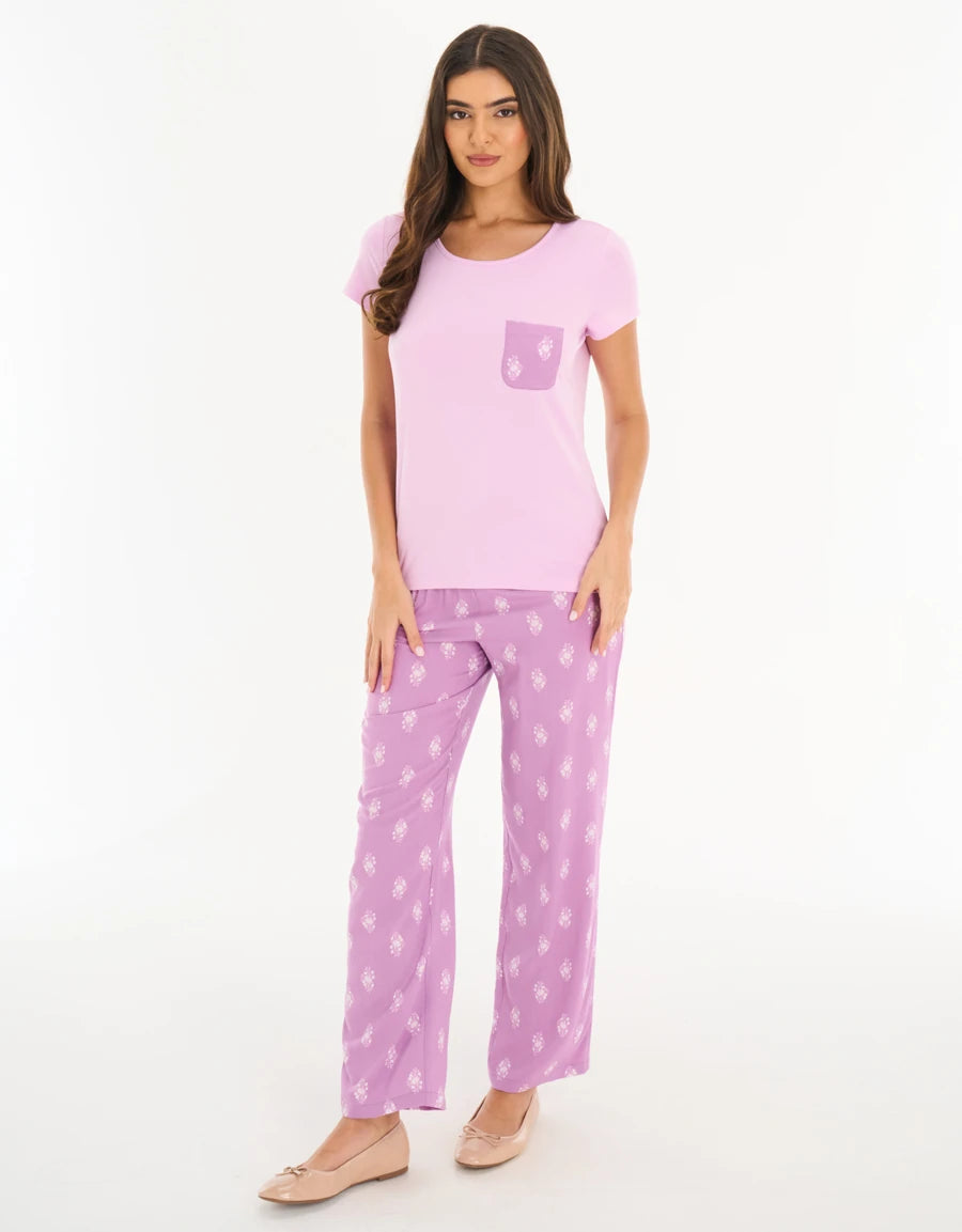 Floral Print Pajama Set