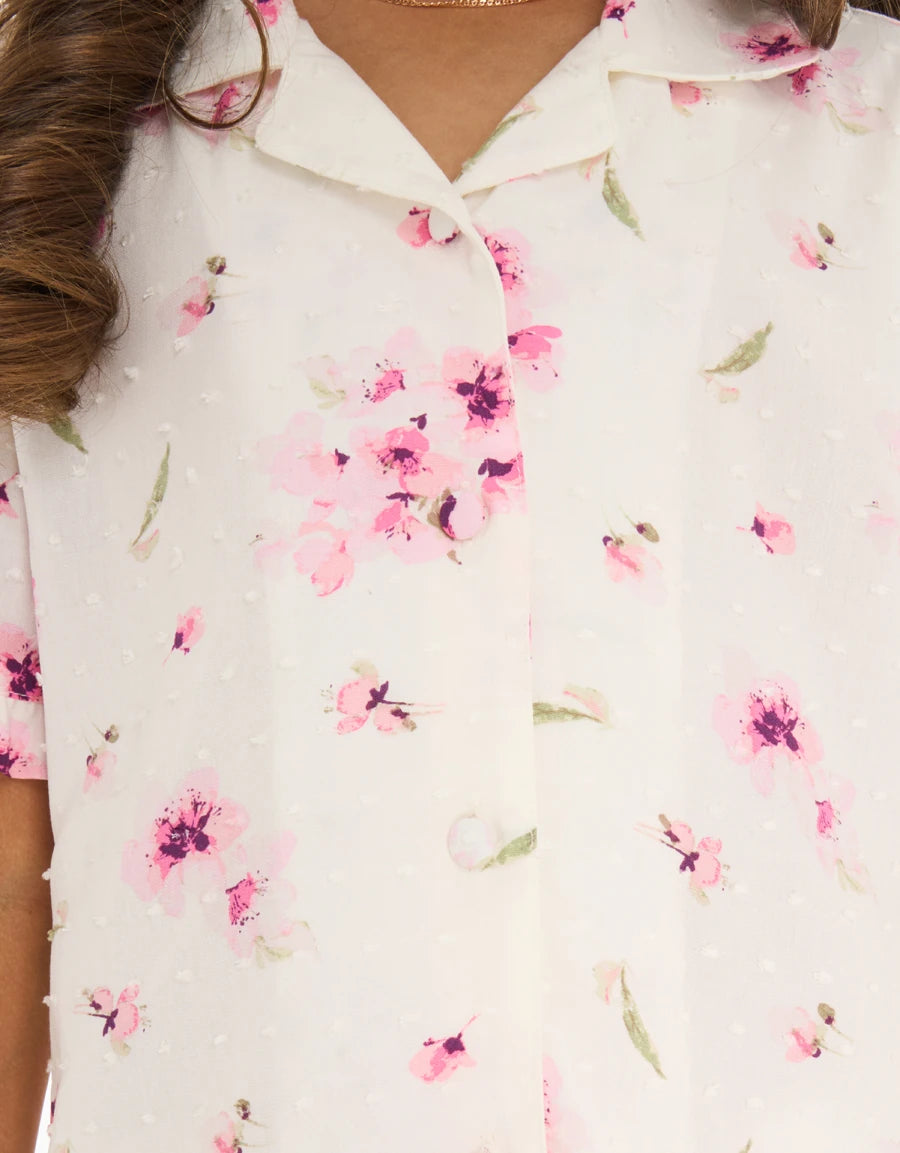 Floral Print Pajama Set