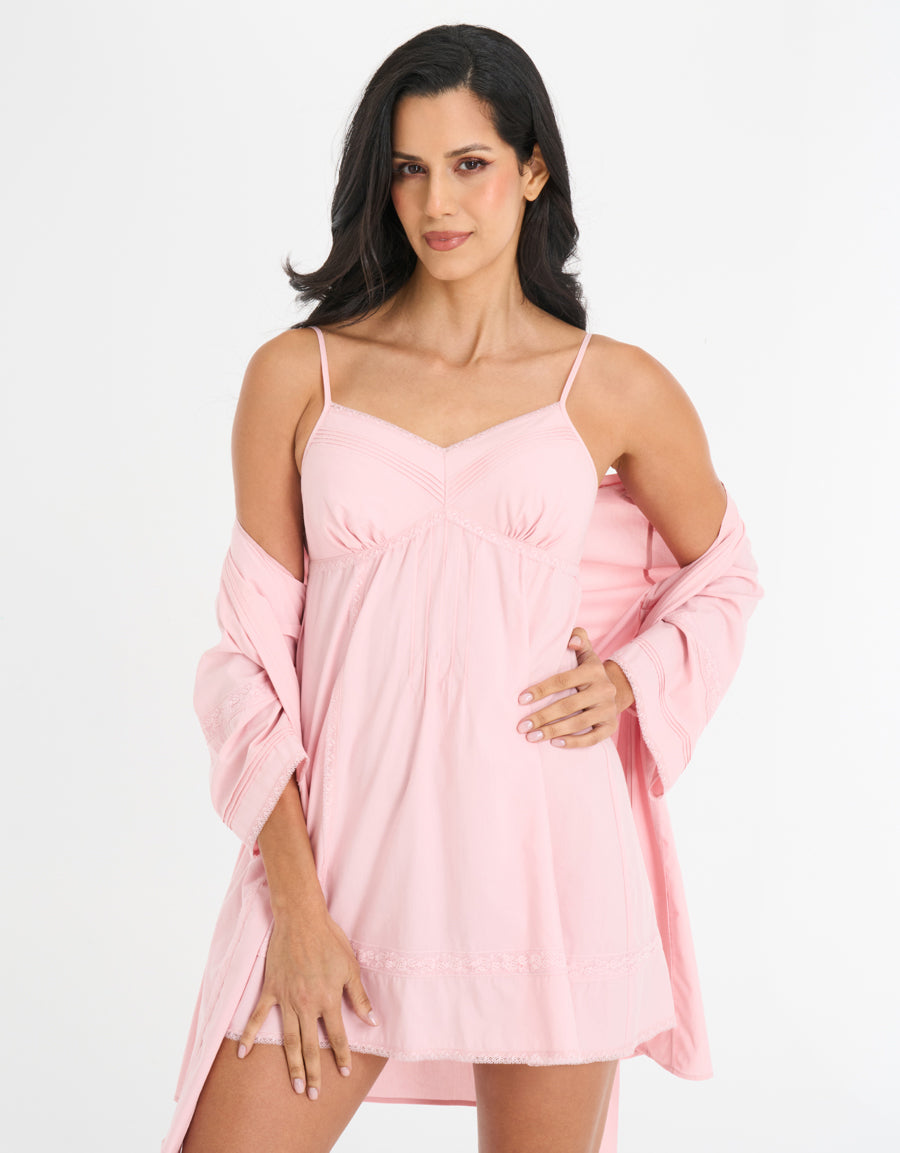 Cotton Short Robe