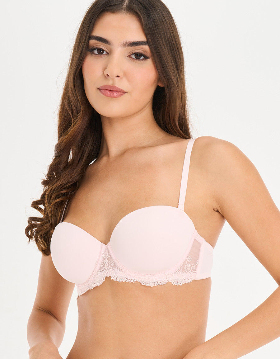 Multiway Padded Bra in Light Pink