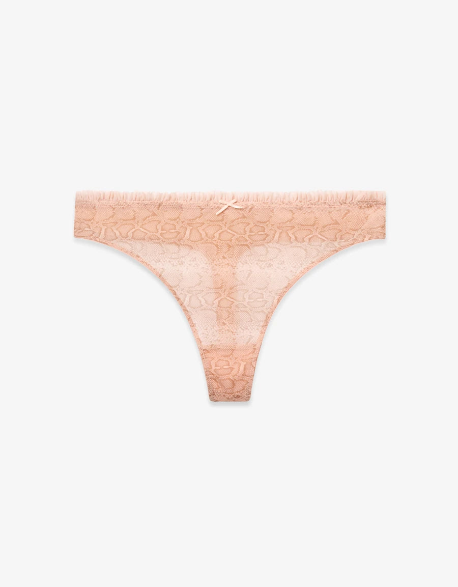 Leopard Print Thong Panty
