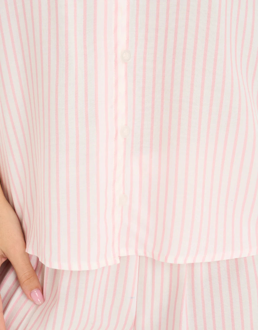 Striped Short Pajama Set