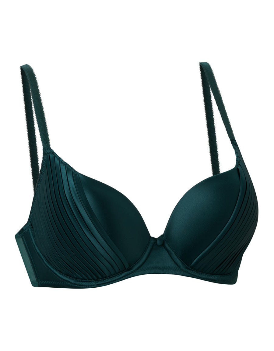 LUXE PLEATED PLUNGE BRA