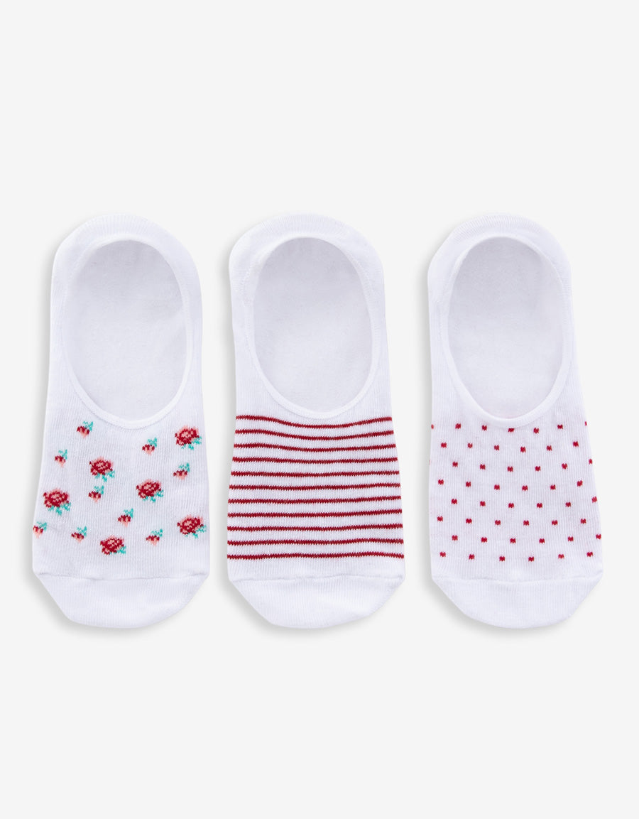 3-Pack Cotton Footsies