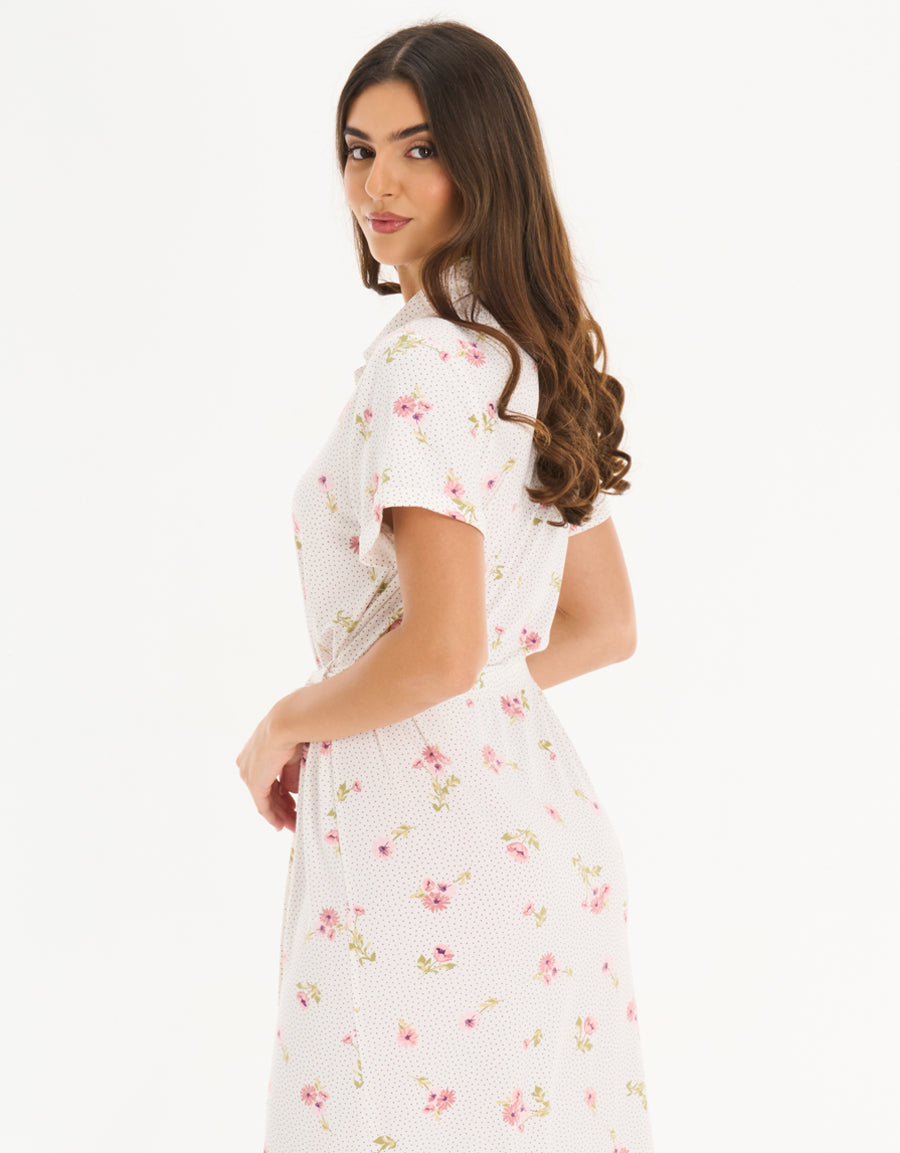 2-Pack Long Nightdresses in White