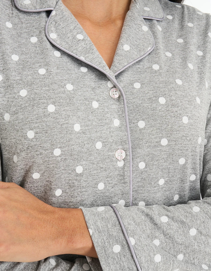 Polka Dot Print Pajama Set