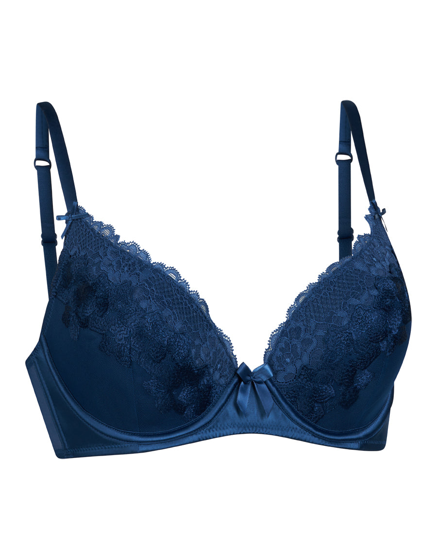 EMBROIDERY PLUNGE BRA