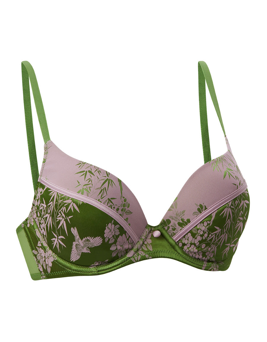Satin Plunge Bra