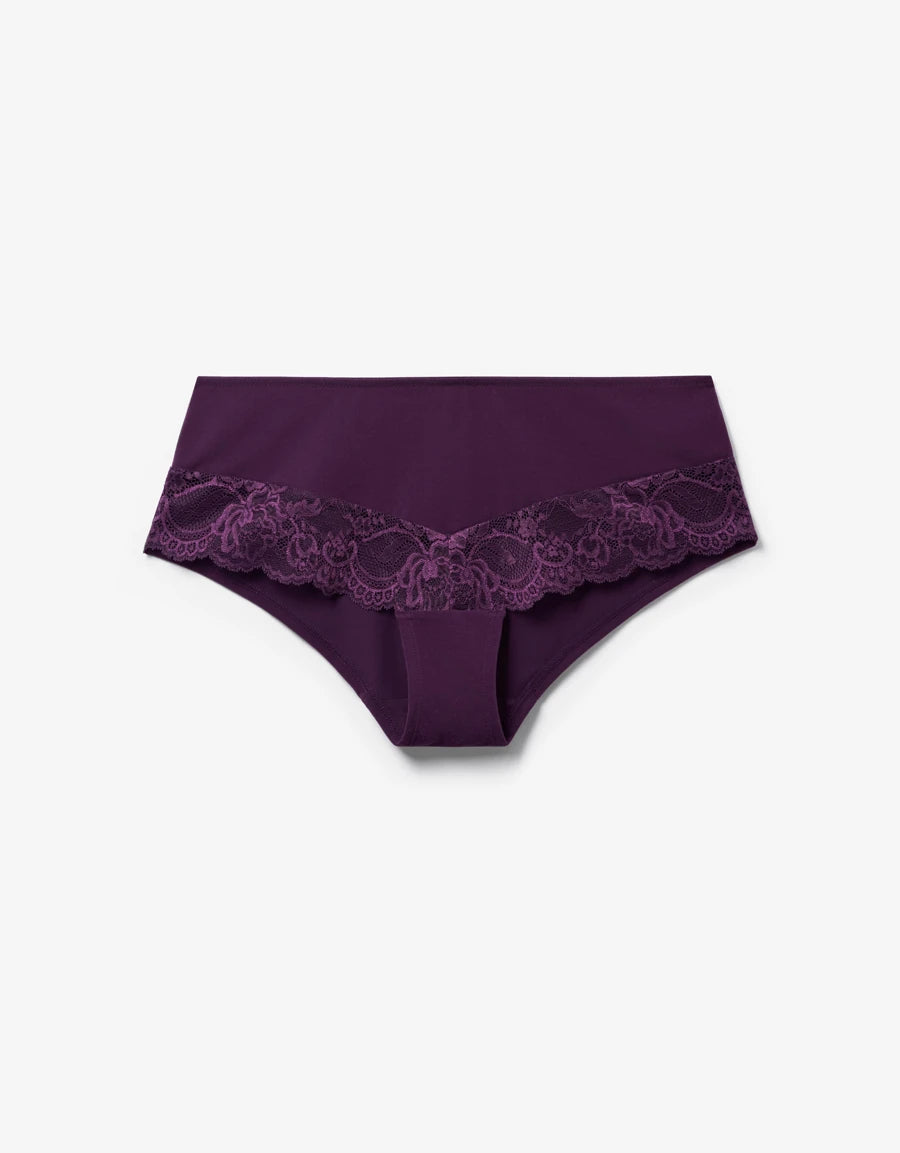Lace-Trim Hipster Panty