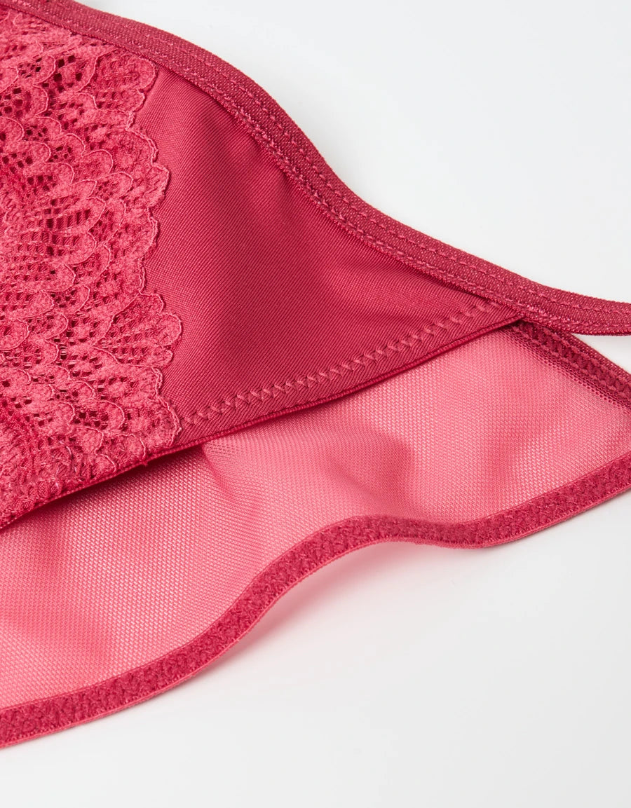 Lace-Trim Tanga Panty