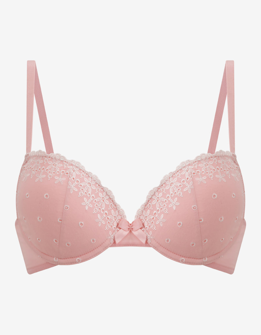 Cotton Plunge Bra