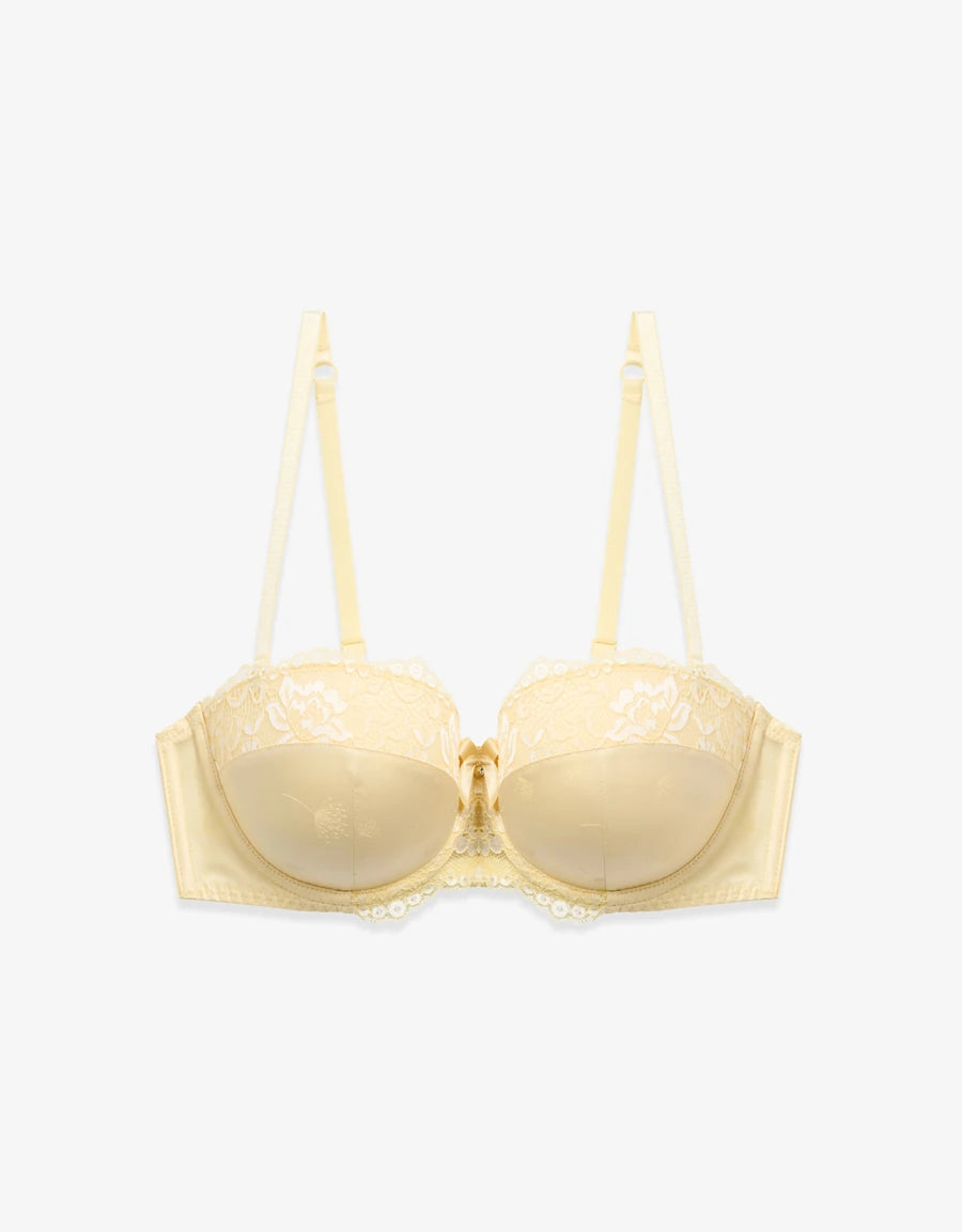 Embroidered Lace Push-Up Multiway Bra