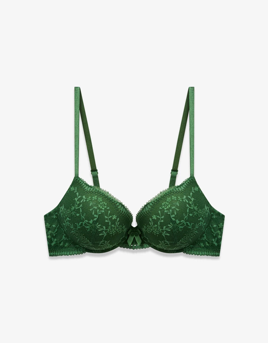 Lace Push-Up Plunge Bra