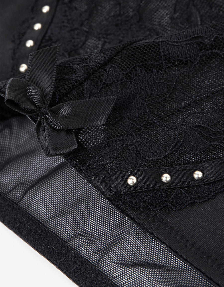 Lace Microfiber Brazilian Panty