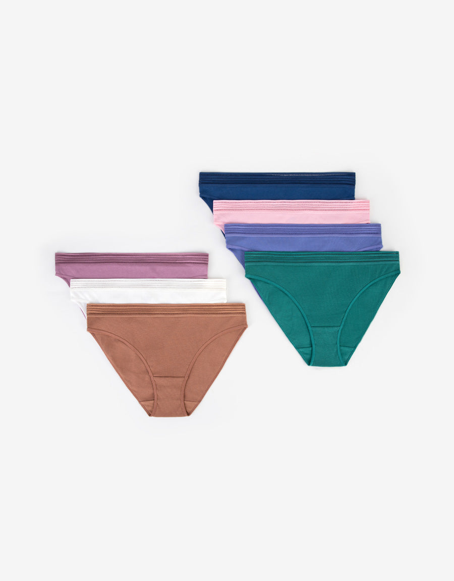 7-Pack Rib Bikini Panties