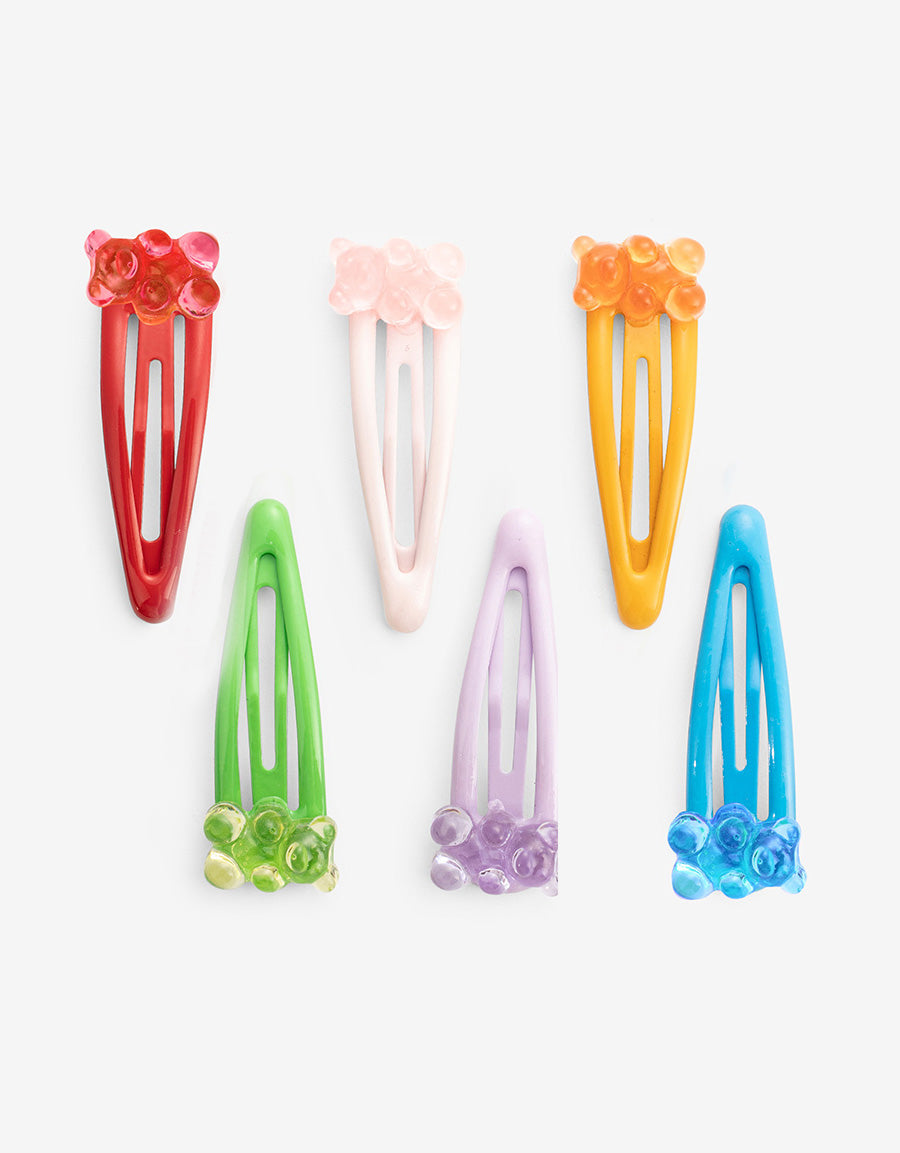 Floral Snap Hair Clip Set